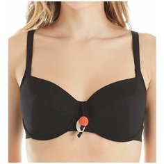 Empreinte Купальный бюстгальтер Rivage с подвеской из камушков черный 48G