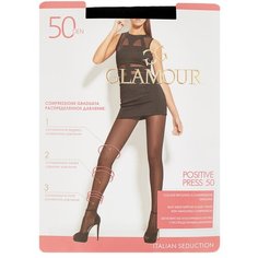 Колготки Glamour Positive Press, 50 den, размер 2-S(1/2-S), nero (черный)
