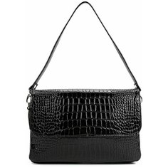 Сумка кроссбоди AFINA 1053, натуральная кожа, черный