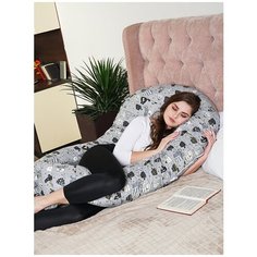 Подушка для беременных с валиком OL-TEX 140x75 котики Oltex