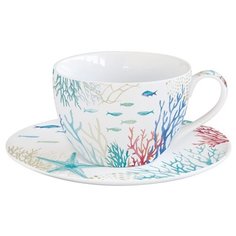 Чашка и блюдце "Under the sea" в подарочной упаковке Easy Life
