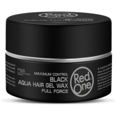 RedOne Аква гель-воск для волос ультрасильной фиксации мини-версия Aqua Hair Gel Wax Mini BLACK, 50 мл
