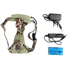 Фонарь налобный АКБ 002-T6 комуфлированный Police