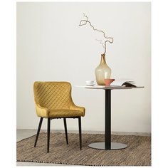 Стул Berg, Calvin, 61,5х53х82 см, велюр, желтый