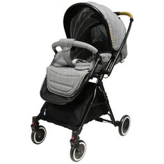 Прогулочная коляска INFINITY "FOXY LUX" - Светло-серый, черная рама
