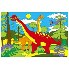 Алмазная мозаика Рыжий кот 17х22 см, с подр., с полн. заполн. (11 цв.) ЭРА ДИНОЗАВРОВ AC17077