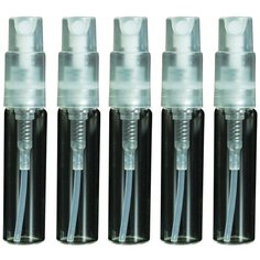 Атомайзер для духов Aroma Provokator стеклянный прозрачный на защелке 3 ml набор 5 шт Aromaprovokator