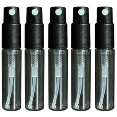 Атомайзер для духов Aroma Provokator стеклянный черный на защелке 3 ml набор 5 шт Aromaprovokator