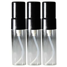 Флаконы для духов Aromaprovokator стекло, спрей металл черный 3 ml набор 3 шт
