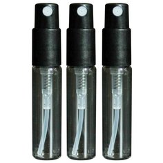 Атомайзер для духов Aroma Provokator стеклянный черный на защелке 3 ml набор 3 шт Aromaprovokator