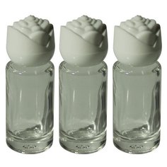 Атомайзер для духов Aroma Provokator стеклянный прозрачный крышка роза 5 ml набор 3 шт Aromaprovokator
