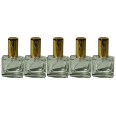Атомайзер для духов Aroma Provokator стекло, спрей металл золото 15 ml набор 5 шт Aromaprovokator