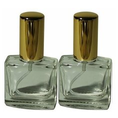 Атомайзер для духов Aroma Provokator стекло, спрей металл золото 15 ml набор 2 шт Aromaprovokator