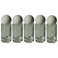 Атомайзер для духов Aroma Provokator стеклянный прозрачный крышка сфера 5 ml набор 5 шт Aromaprovokator
