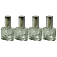 Атомайзер для духов Aroma Provokator стекло, спрей металл серебро 10 ml набор 4 шт Aromaprovokator