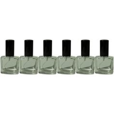 Атомайзер для духов Aroma Provokator стекло, спрей металл черный 10 ml набор 5 шт Aromaprovokator