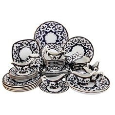 Столовый сервиз Пахта, Turon porcelain, с золотом, 39 предметов,