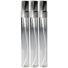 Флаконы для духов Aromaprovokator стекло, спрей металл серебро 10 ml набор 3 шт