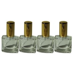 Атомайзер для духов Aroma Provokator стекло, спрей металл золото 15 ml набор 4 шт Aromaprovokator