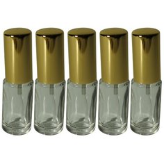 Атомайзер для духов Aroma Provokator стекло, спрей металл золото 8 ml набор 5 шт Aromaprovokator