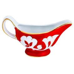Соусник Красная Пахта, Turon Porcelain, с золотом,