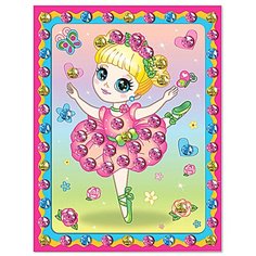 АМ 42-015 Набор для изготовления картины Розочка. Пуантики 130*170 мм Клевер