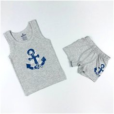 Комплект нижнего белья BAYKAR размер 86/92, серый