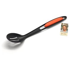 EDO05 Ложка с прорезями, черный/ оранжевый Едим Дома