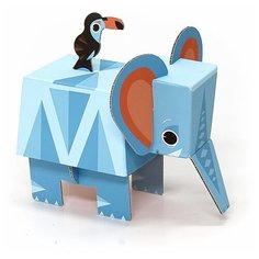 Игрушки из картона Krooom "Слон", модель Fold my Safari