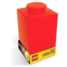 Фонарик силиконовый "Lego", красный