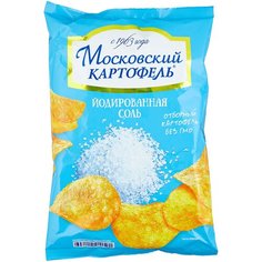 Чипсы Московский КАРТОФЕЛЬ картофельные Йодированная соль, 130 г