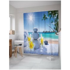 Штора для ванной JoyArty Мягкий пляж 180х200 (sc-12494)