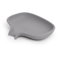 Мыльница с носиком силиконовая, серая Bosign
