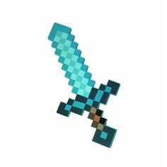Игрушечное оружие Меч алмазный пиксельный 60 см Mojang