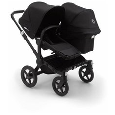 Универсальная коляска для двойни Bugaboo Donkey 3 Duo (2 в 1), black/black/black, цвет шасси: черный