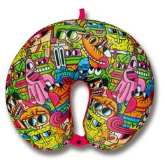 Подушка для шеи Штучки, к которым тянутся ручки Наклейка, Спанч Боб