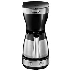Кофеварка DeLonghi ICM 16710, черный/серебристый