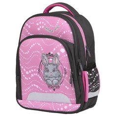Berlingo ранец Flash Sweet bunny, серый/розовый