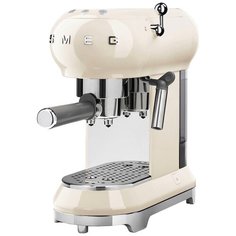 Кофеварка рожковая smeg ECF01, кремовый