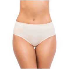 Vis-a-Vis Трусы слипы классика с кружевом, размер XXL, beige