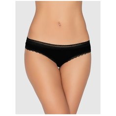 Vis-a-Vis Трусы бикини Desideri c кружевом и ажурной резинкой, размер S, black