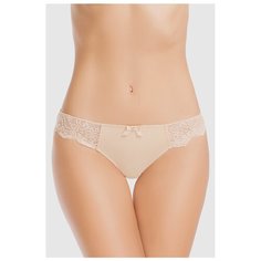 Vis-a-Vis Трусы бикини низкой посадки Delicate с кружевом, размер L, beige