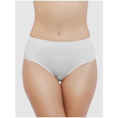 Vis-a-Vis Трусы слипы классика с кружевом, размер L, white