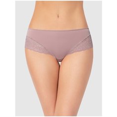 Vis-a-Vis Трусы бикини низкой посадки с кружевом, размер XS, powder pink