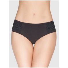 Vis-a-Vis Трусы слипы классика с кружевом, размер S, black