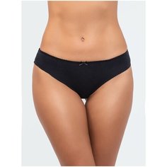 Vis-a-Vis Трусы бикини средней посадки с кружевом, размер XS, black