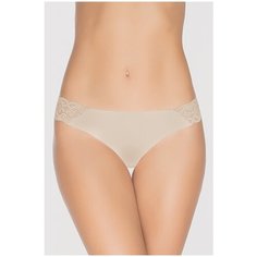Vis-a-Vis Трусы бразильяна с кружевом, размер XS, beige