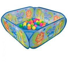 Манеж BONDIBON Веселые игры 72x72 см разноцветный