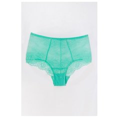 Innamore Трусы кружевные шорты высокой посадки, размер 3(44), verde primavera