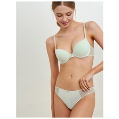 Infinity lingerie Трусы Стринги низкой посадки в полоску, размер 48/L, зелeный